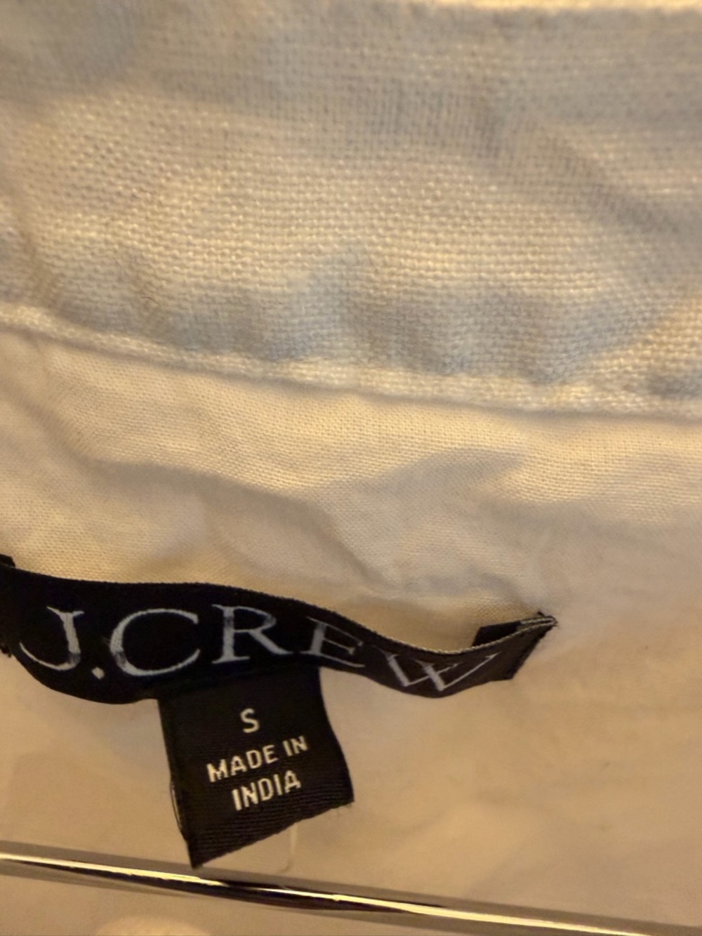 J. Crew White Sleeveless Button-Front Linen Midi Dress with Tie Waist - Picture 2 of 8